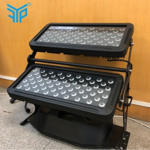 led RGBW 120 * 8w dvouvrstvý venkovní nástěnný mycí lampa, IP65