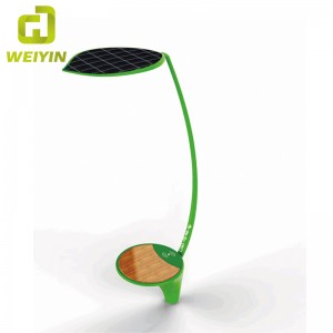 Inteligentní solární energie Pouliční reklamní osvětlení pro venkovní nabíjení mobilních telefonů