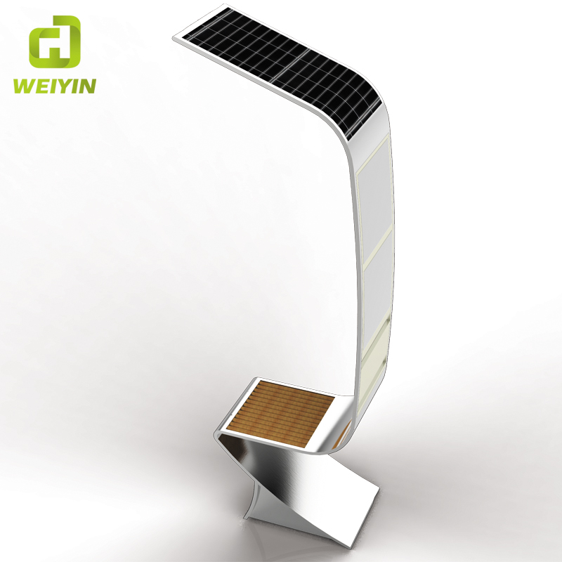 Venkovní LED reklamní osvětlení Box Solární inteligentní výrobky z nerezové oceli Lavice
