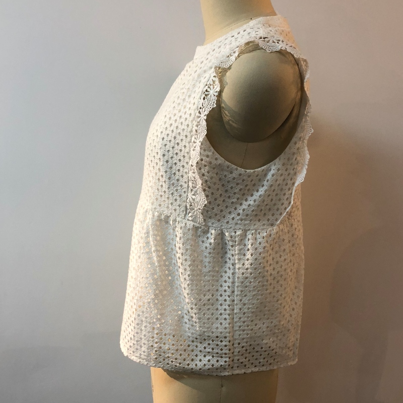 WHITE DOT BLOUSE JLWB0010