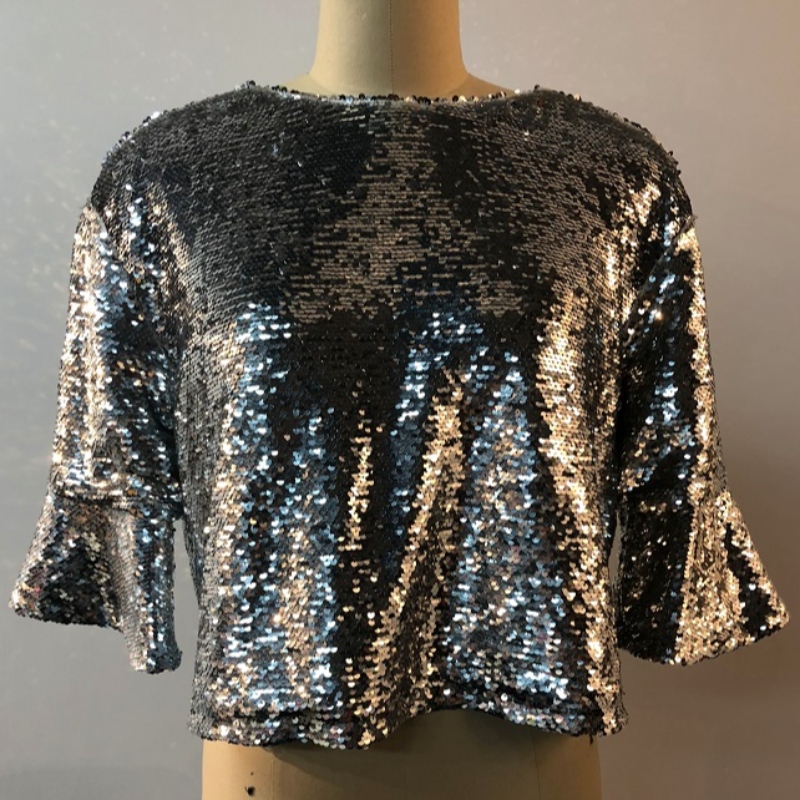 STŘÍBRNĚ SHINY BEAD BLOUSE JLWB0013