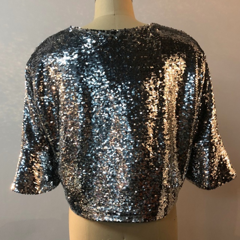 STŘÍBRNĚ SHINY BEAD BLOUSE JLWB0013