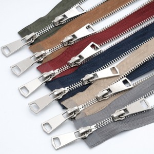 Přizpůsobitelný kovový zip se zipem pro džíny a bundy 1