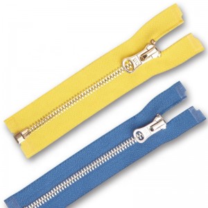 kovový zip hotový zip kovový zip uzavřený konec a otevřený konec dvěma způsoby 3