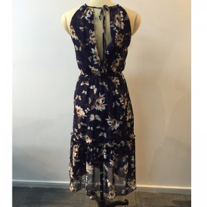 FLORAL PRINTED NECK DRESS JLWD0032