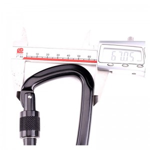 Venkovní hliníková slitina se zámkovou karabinou typu D pro horolezectví