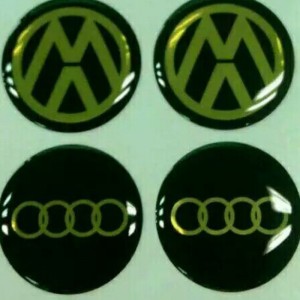 Vlastní potisk křišťálově čirý 3d obtisk, průhledný polyuretanem potažený gel, samolepky s epoxidovou pryskyřicí pro auto