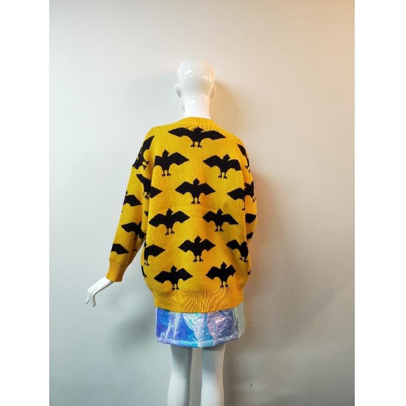 ŽLUTÝ PEINT LADIES SWEATER RLWS0124F