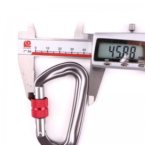 Venkovní hák horolezectví tábor hlavní zámek karabina multifunkční matice lezecká spona venkovní rychlá pojistka bezpečnostní zámek detekční otvor d-šroub hlavní zámek letecká slitina hliníku