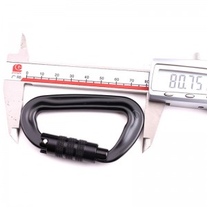 Venkovní hák horolezectví kempování hlavní zámek karabina multifunkční matice horolezectví hák horolezectví spona venkovní rychlost pokles zařízení bezpečnostní zámek sonda otvor d-typ šroub hlavní zámek letecká sl...