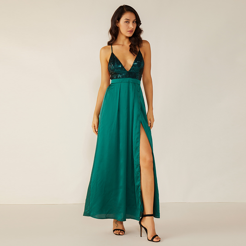 Vlastní Oem Summer Green Coctail Off Rameno Sexy večer S podšívkou X Lady Elegantní šaty ženy WM0005
