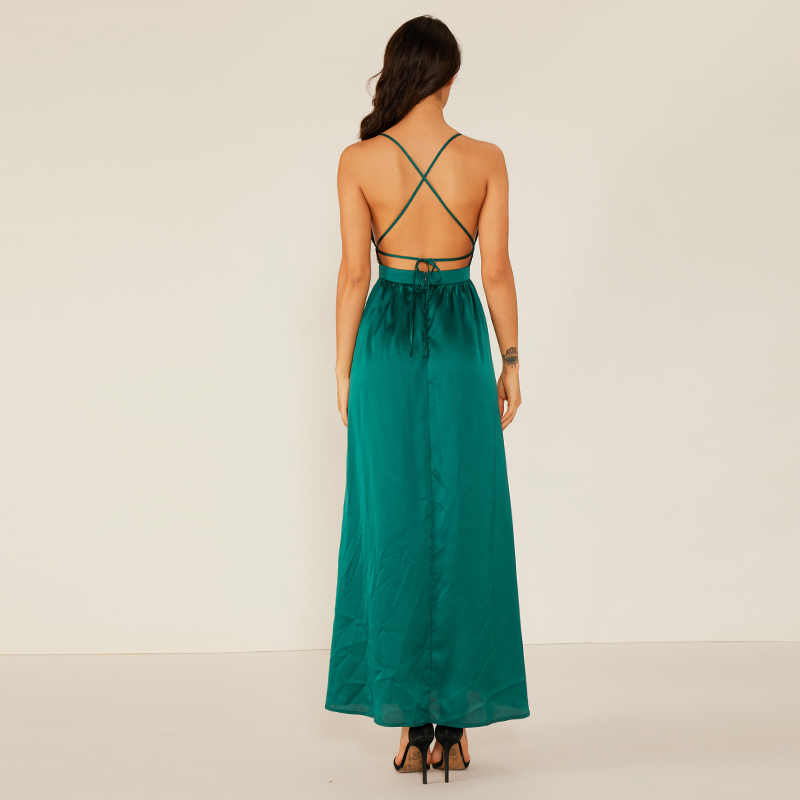 Vlastní Oem Summer Green Coctail Off Rameno Sexy večer S podšívkou X Lady Elegantní šaty ženy WM0005