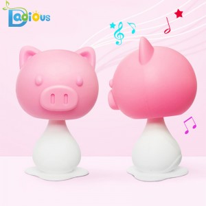 Nový design Safety Baby Teether Rattle Food Grade Silikonový Baby Teether BPA Zdarma Baby Teether