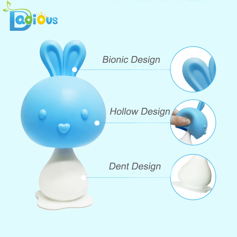 Velkoobchod na zakázku žvýkací měkké dětské chrastítka Teether hračky Baby Teething Safety 100% Silikonový Baby Teether