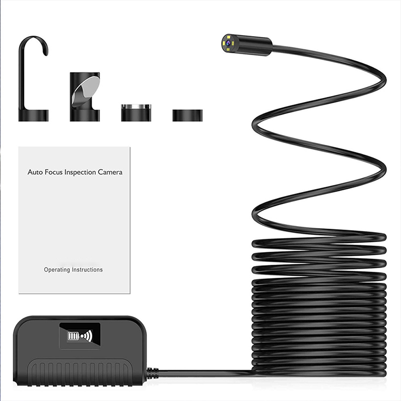 Auto ohniskový bezdrátový endoskop 5,0 megapixelů HD WiFi Borescope Vodotěsná inspekce Snake Camerafor Android, iOS a Windows, iPhone, Samsung, Tablet, Mac 3.28ft