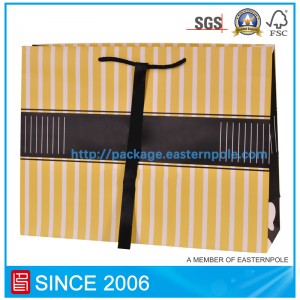 Luxusní papírový sáček Lily Pink s uzávěrem pásky