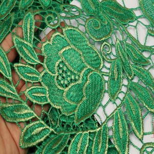 Hot výprodej svatební šaty 3d vyšívané krajkové tkaniny pro ženy