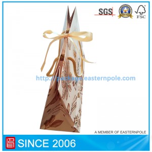 Luxusní papírový sáček pro balení svíček se stuhou