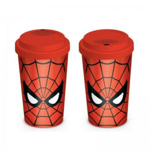 Kvalitní populární výroba jedné stěny Vlastní Keramický hrníček se Silicone Lid hrnek kávy s logem tisku