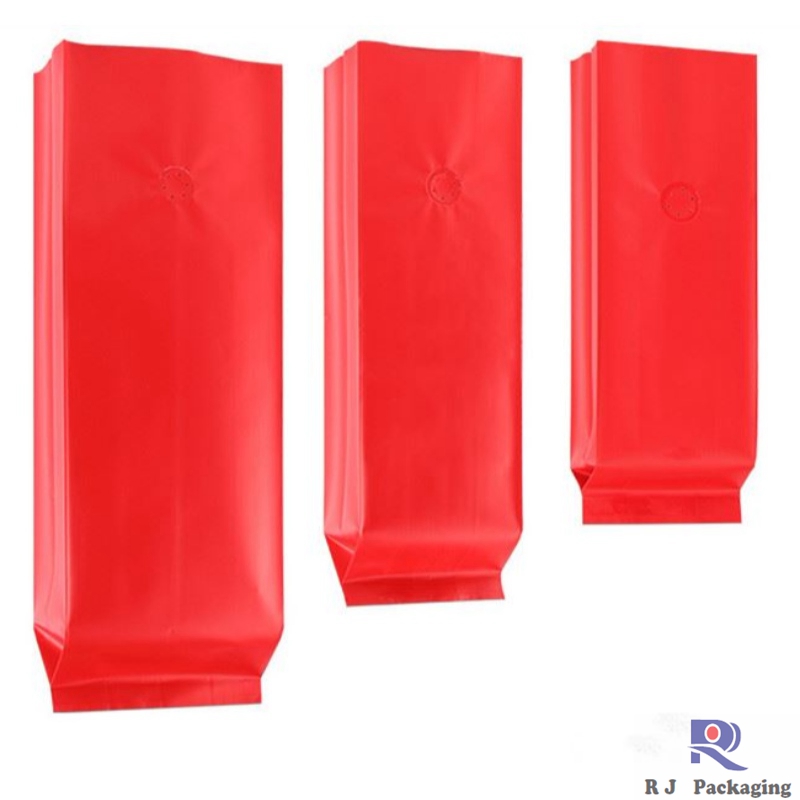 Velkolepá strana Gusset Valted Matte nebo lesk hliníková fólie Káva Bag 250g 500g 1000g