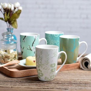 Vlastní dekální tisk bílá 100% melamin hrnek kávy s novou konstrukcí