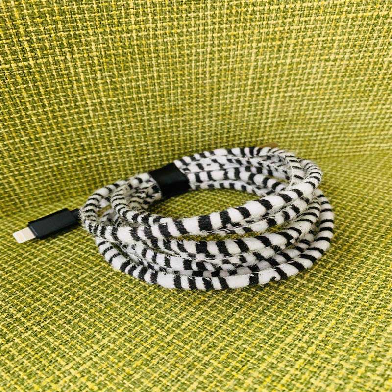Datový kabel Wild Zebra Leather Phone