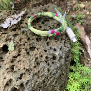 Cute floral Leather Data Cables