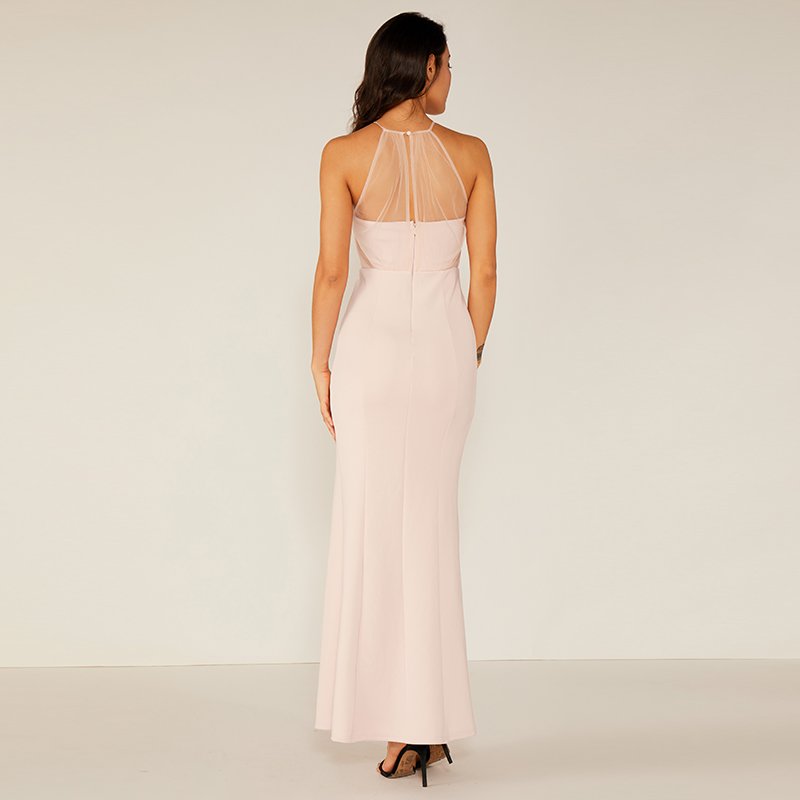 Sexy Vintage Bodycon Maxi Elegant White Lace Šaty žena WM0057