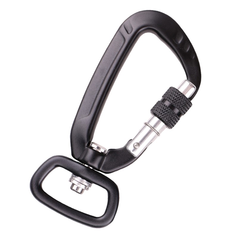 Venkovní hák horolezectví kempování hlavní lockcarabiner multifunkční matice horolezectví hák horolezectví spona venkovní rychlý úlovek rychlý pád zařízení bezpečnostní zámek sondážní otvor d-tvar šroubové svorky letectví hliníková slitina karabina