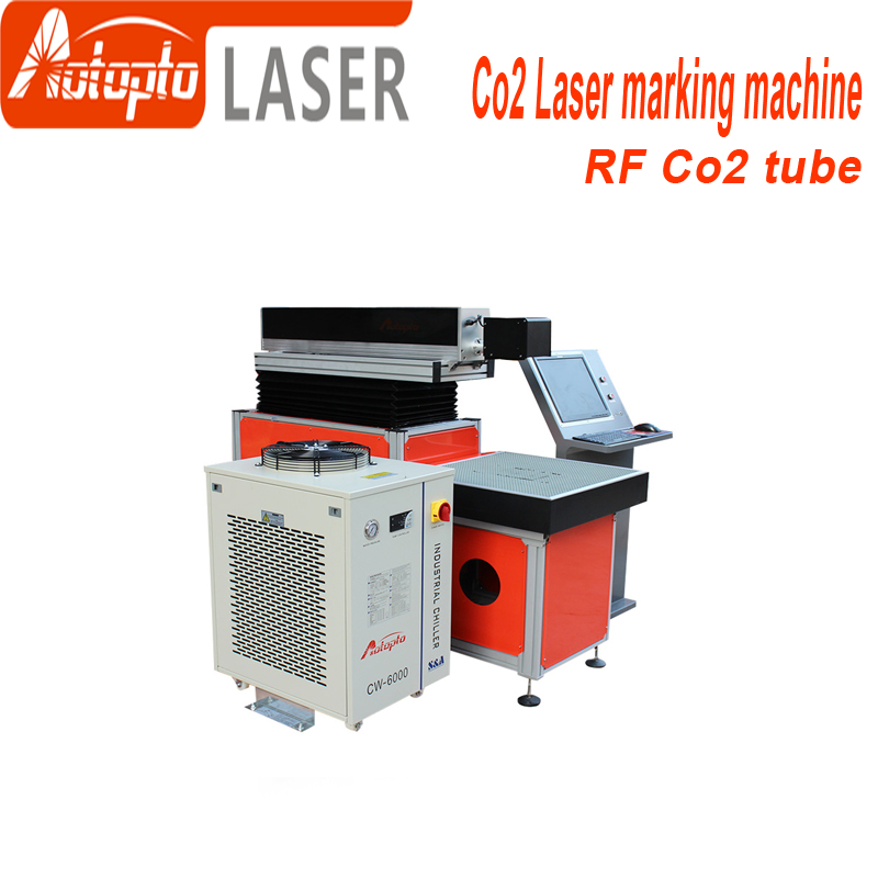 Co2 kovová trubka laserové značkovací stroj 50w 100w co2 laserové značkovací stroje Co2 Rf kovová trubice