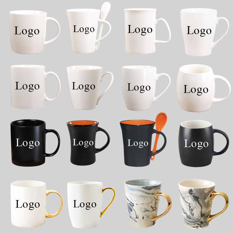 Vysoce kvalitní bílý keramický hrnek na kávu Costom LOGO