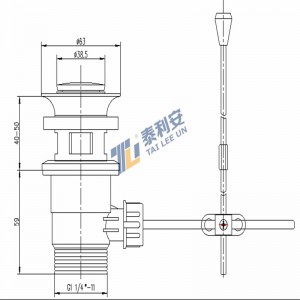 ABS uzavírací zátka těsnění odpadní umyvadlo