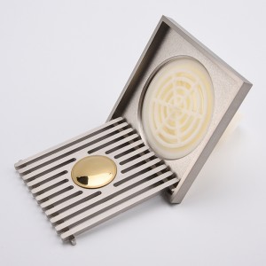 Mosazný dekorační odtok pokrývá podlahové vpusti podlahové vpusti vyčistí koupelnovou zásuvku