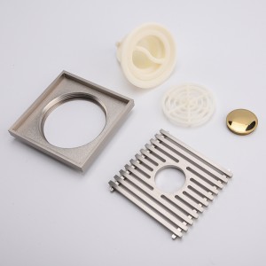 Mosazný dekorační odtok pokrývá podlahové vpusti podlahové vpusti vyčistí koupelnovou zásuvku