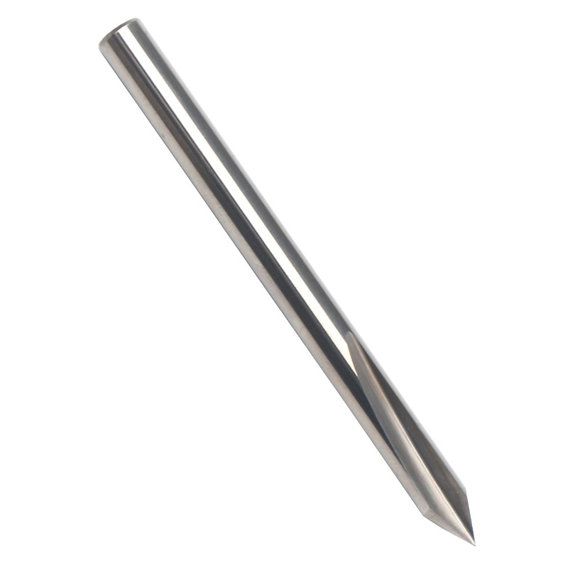 60 ° V bit, kovový gravírovací vrták EnPoint s kovovým rytím, tvrdý hrot, kuželový tvar, CNC gravírovací vrták s 2-drážkou 1/8 