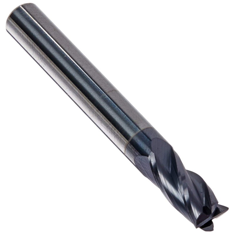Solid Premium Carbide End Mill, ALTiN potažený, 4 drážka, průměr 1/4 