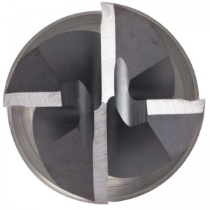 Karbidové čtyřhranné frézy, dokončovací, hrubovací a dokončovací řez, 30 stupňová šroubovice, 4 drážky, 2,5 \