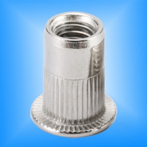 Tělo s rýhovanou hlavou s plochou hlavou