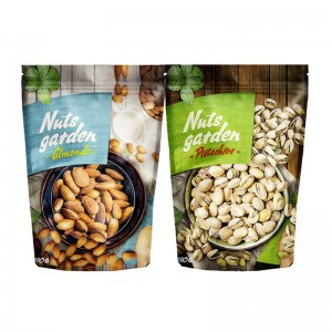 Pouzdro se zdrhovadlem na papír Kraft Stand Up Food Packaging Ziplock Bag Doypack Custom Printed