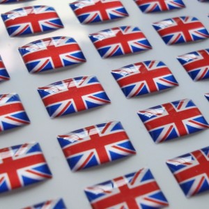 americká vlajka klenutá nálepka, znak samolepky do auta