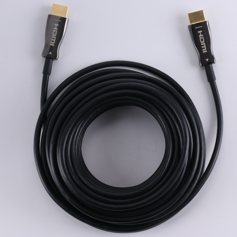 Funkce ARC Fiber HDMI CABLE (optický vláknový přenos), optoelektronický hybrid; Metal Shell, 4K