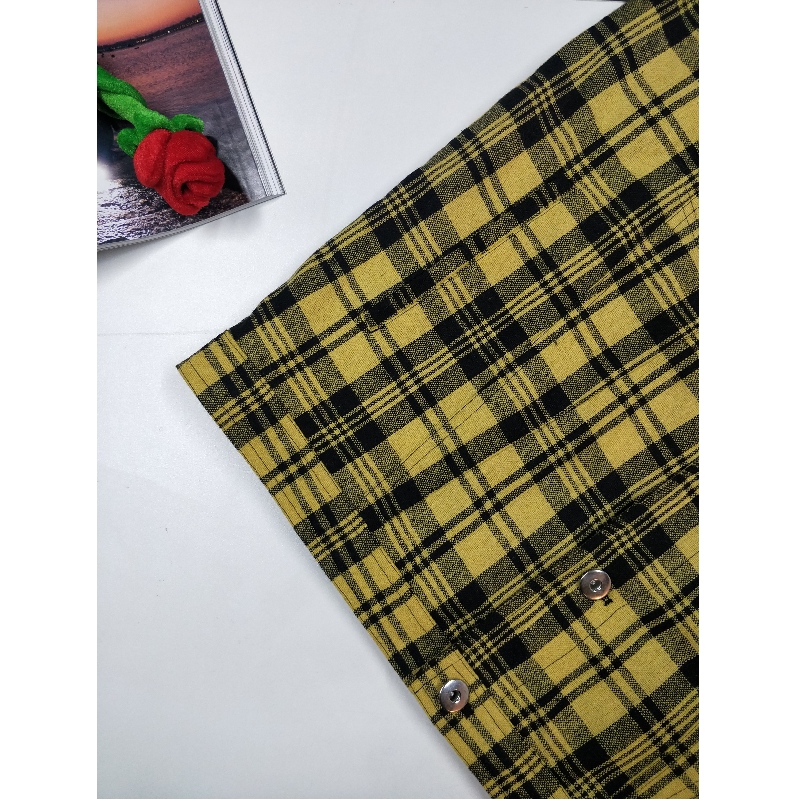 PÁNSKÁ ŽLTÁ PLAIDOVÁ BUNDA RLMJ0001