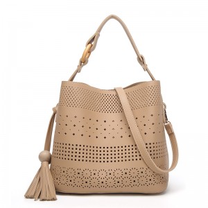 HD0827 - Velkoobchodní dutá kožená taška přes rameno pro ženy, nakupování