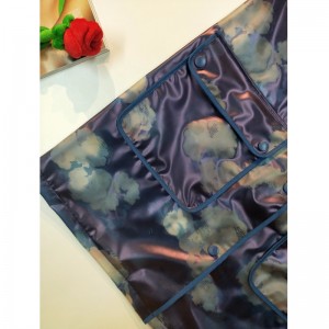 LADIES 'NAVY PRINTED TPU JACKET RLWTJ0004