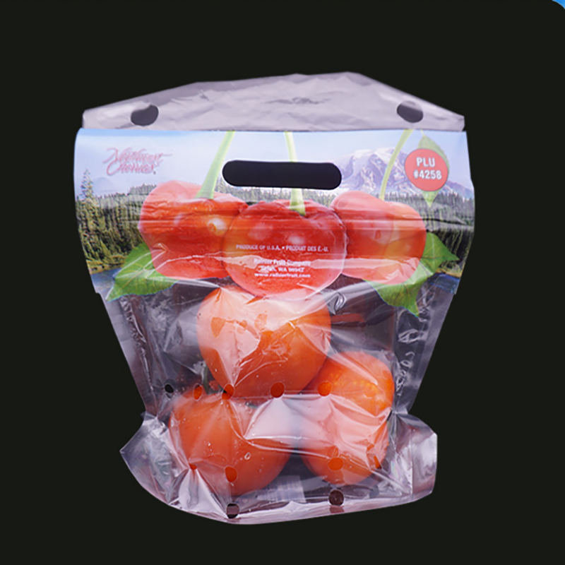 Ekologický přítel pirátská plastová zeleninová sladká rajčatová taška na zip s větracími otvory