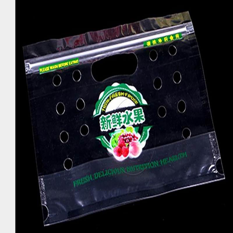 Ekologický přítel pirátská plastová zeleninová sladká rajčatová taška na zip s větracími otvory