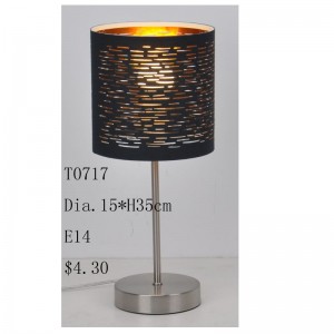 Stolní lampa s laserovým odstínem tkaniny