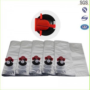 Čínský dodavatel velkoobchodů 3L 5L Hliníková taška na víno sáček na víno v krabici