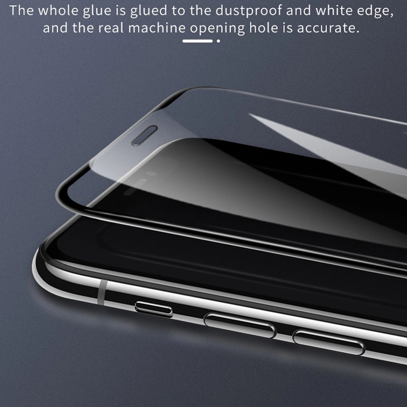 Chránič obrazovky z tvrzeného skla 3D s plným krytem pro iPhone XI / XI MAX 2019