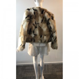 BARVY LADIES 'COLLARLESS FUR COAT RLWF0017
